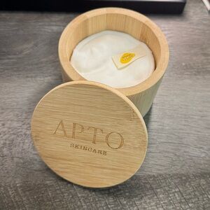 Reusable Cotton Rounds (10ct) + Bamboo Storage Container |Never Used|Unused